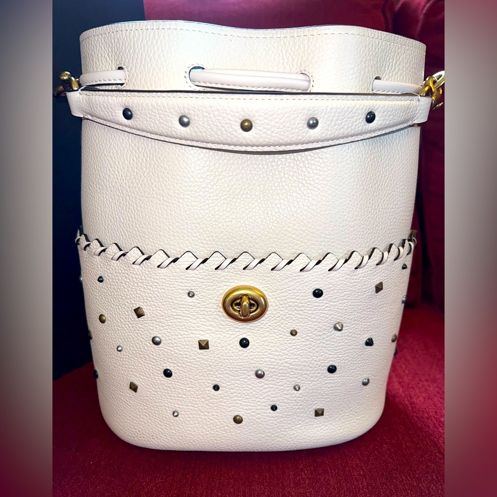 Coach Lora Bucket Bag with rivets